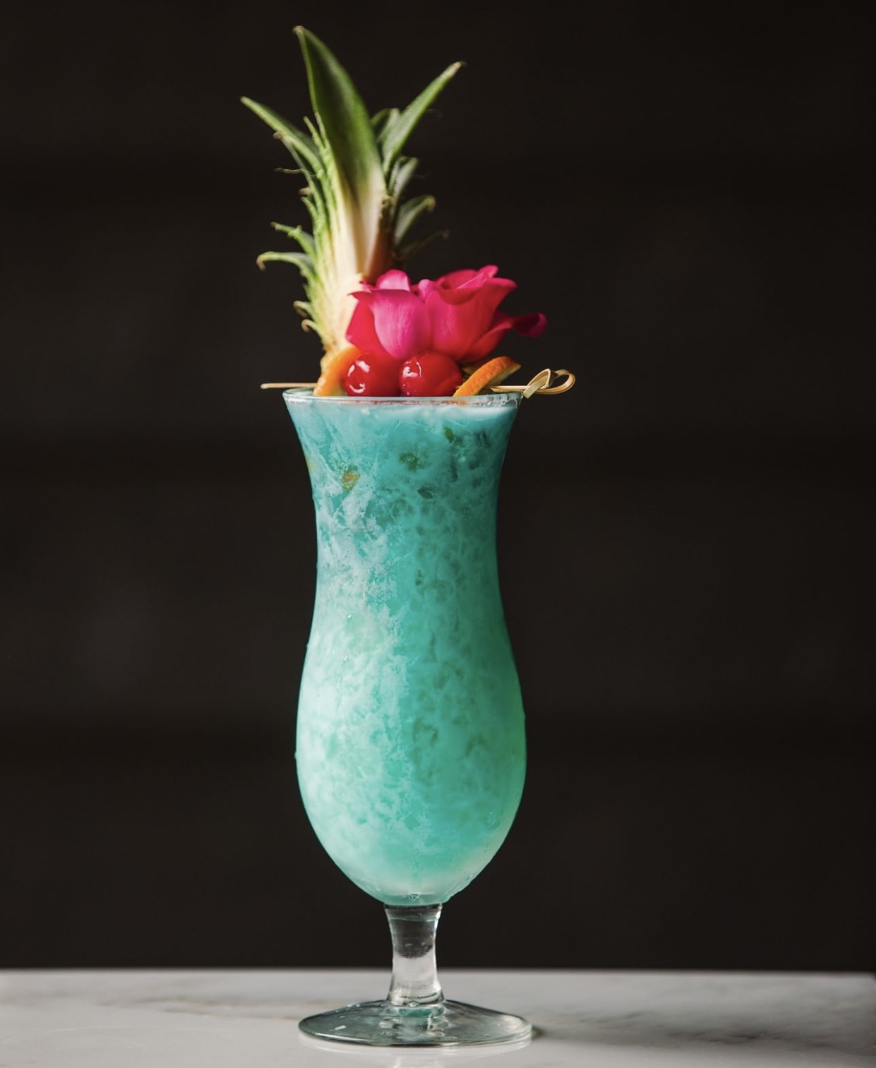 Signature blue cocktail